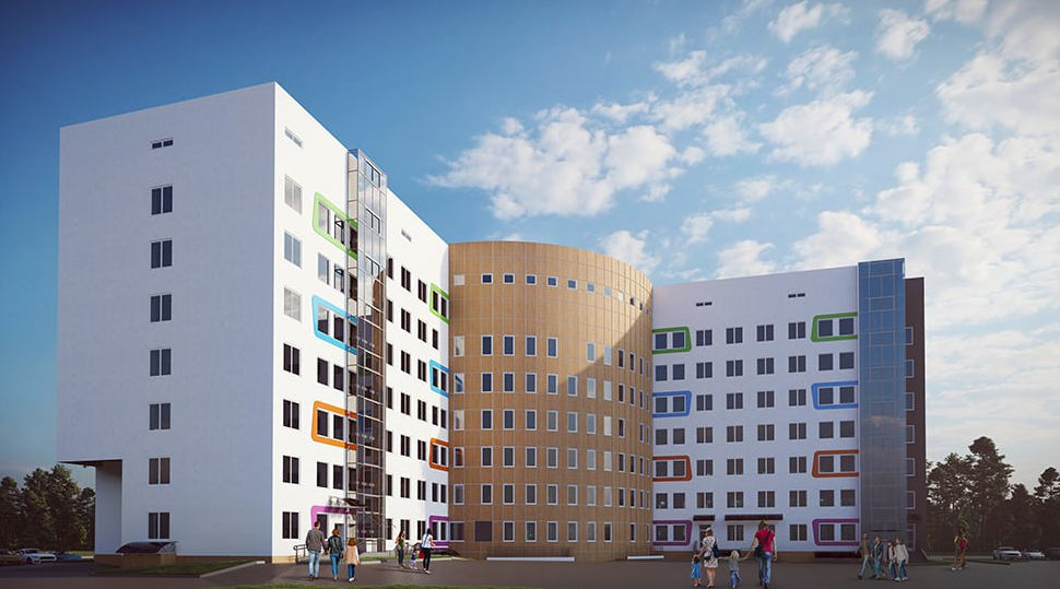 новая детская поликлиника в Лошице